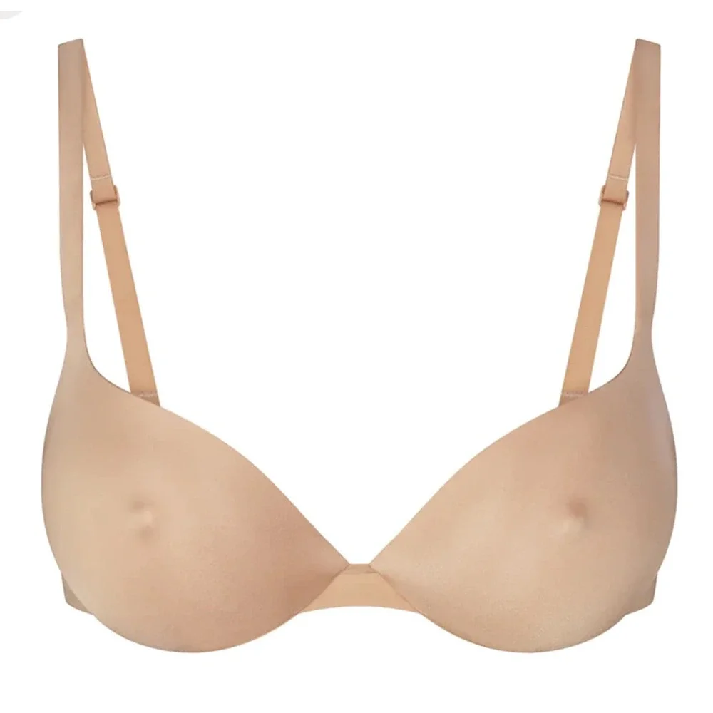 NWT Skims Ultimate Bra Nipple Push-up Bra Clay / 36D - Picture 1 of 11